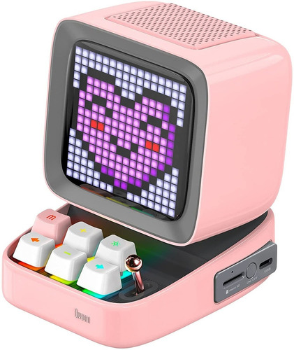 Parlante Bluetooth Divoom Retro Pixel Art (rosa)