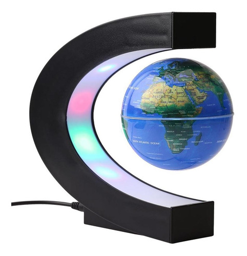 3 Polegada Colorido Led Mapa Globo Magnético Com Base Forma