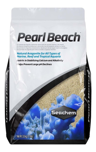 Sustrato Aragonita Seachem Pearl Beach X 3.5 Kg - Envios