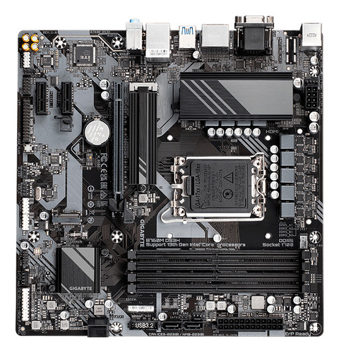 Placa Madre Gigabyte B760m Ds3h Lga1700, Ddr5, M.2, Microatx