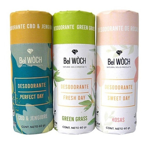 Desodorante Bel Wòch 100% Natural En Barra Detox