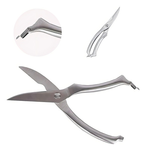 Tesoura Resistente P/ Frango Inox 25 Cm 442 Asa59 Mimo Style