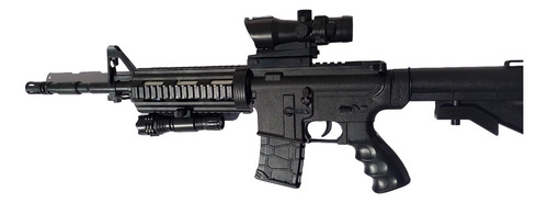 Fusil De Asalto Airsoft Vigor M4 Resorte Mira + Linterna