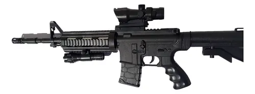 Fusil De Asalto Airsoft Vigor M4 Resorte Mira + Linterna