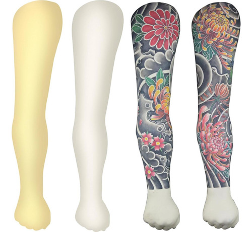 Brazo De Práctica Para Tatuajes Silicona Blanca 33x24cm