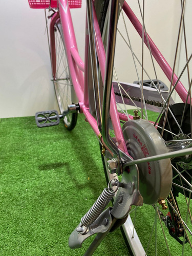 Imagen 9 de 9 de Bicicleta De Paseo Aro 26 Rosada 7 Velocidades