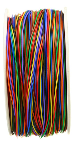 Rollo De Cable Alambre De Núcleo Solido 8 Colores 30awg