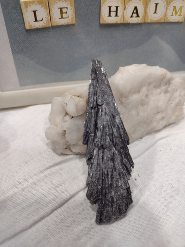 Cianita Negra Escoba De Bruja ( 40 Grs 10 Cm) Negra
