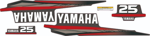 Adesivo Faixa Motor De Popa Yamaha Hp 15 Bola Para Hp 25