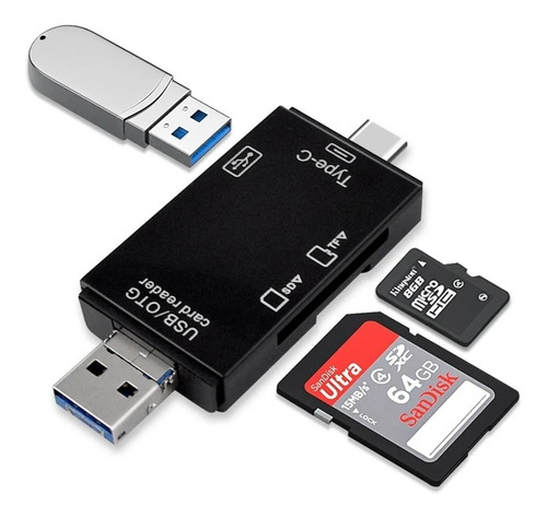 3 En 1 Lector Tarjetas Sd Y Micro Sd, 2.0 Usb