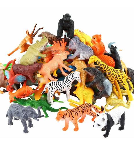 Figura De Animales, Conjunto De Juguetes De Animales De Mini