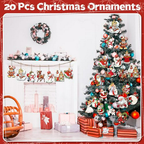 Adornos Navideños Vintage Para Árbol De Navidad