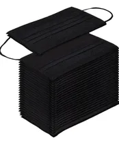Comprar 500 Cubrebocas Tricapa Adulto Color Negro Termosellado