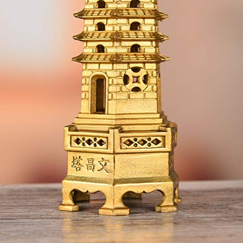Brasstar Latón Estatua Feng Shui Pagoda Wenchang Capa 13 Tor