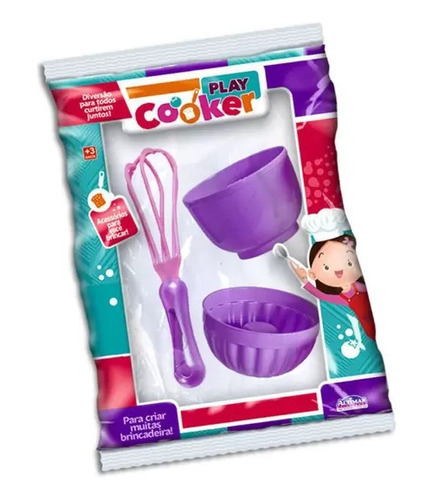 Set De Cocina Espátula 2 Moldes Repostería Juguete Infantil