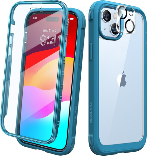 Funda Diaclara Para iPhone 15 Plus C/protector De Pantalla_f