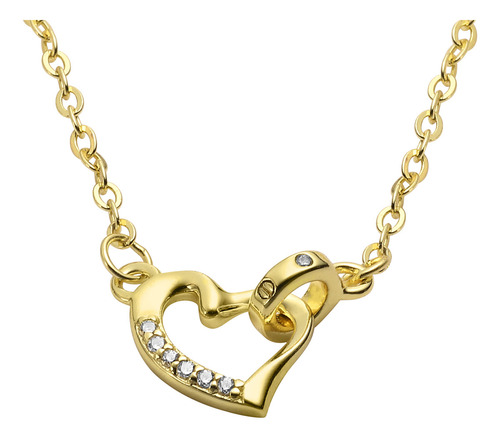 Collar Y Dije Enso 925 Para Mujer Esn144g Dorado