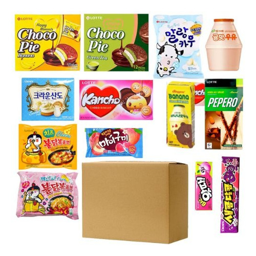 Caja Sorpresa 15 Pz Paquete Dulces Coreanos Dulces Variados