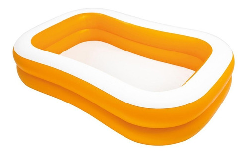 Piscina Inflable Rectangular Naranja 229x147x46 Cm