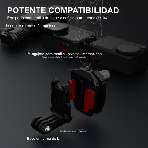 1 Soporte Negro Para Cámara De Parabrisas Para Motocicleta