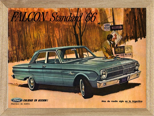 Ford Falcon Cuadros Poster Publicidad         L230