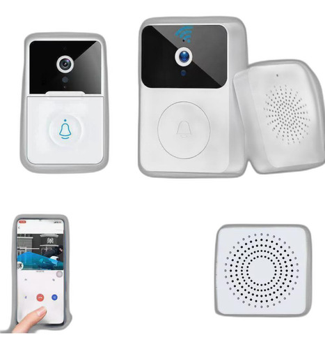 Tra Campainha Com Video Hd Porteiro Smart Wifi Celular