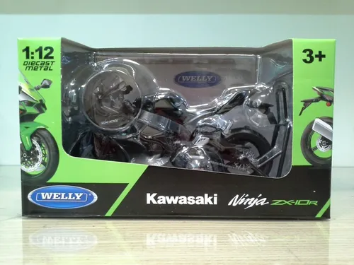 Miniatura Kawasaki Ninja ZX-10R KRT 2021 Welly 1:12