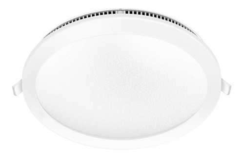 Panel Plafón Led Embutido Circular Macroled 6w Color Blanco