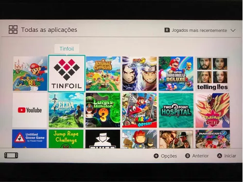 Jogos para Nintendo switch oled chip e cartão de 128gb já