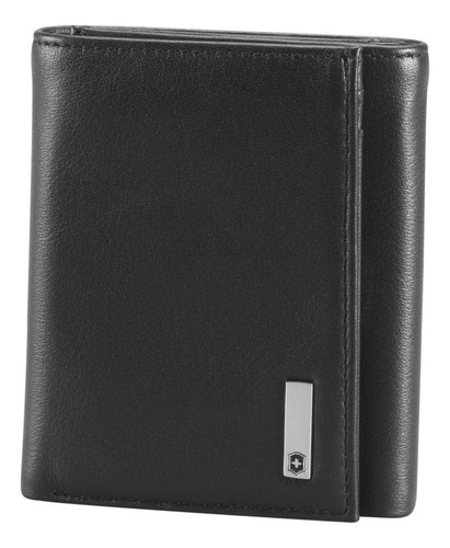 Victorinox Cartera Athens, Piel Lisa, Negra Color Negro