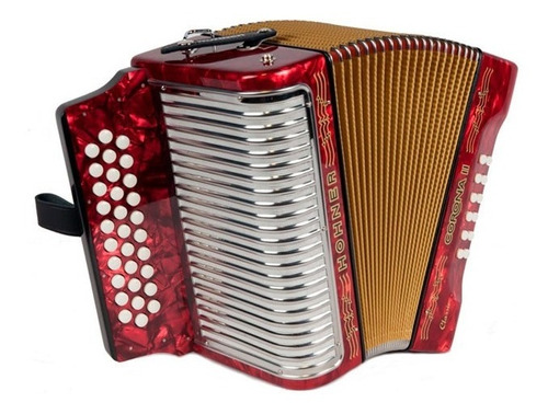 Ftm Acordeon A Botones Hohner Corona Ii Diatonico31 Teclas R