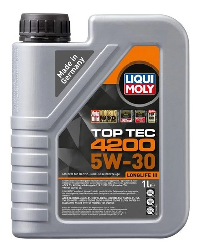 Liquimoly 5 Litros Aceite De Motor Top Tec 4200 Dpf 