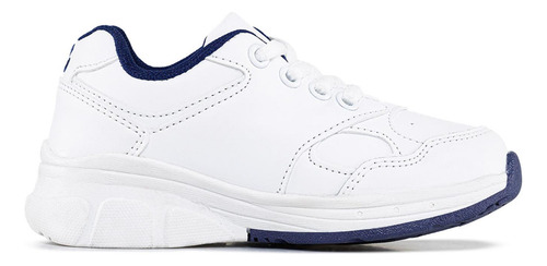Tenis Colegial Gomyschool C New Bco-azul Unisex Los Gomosos