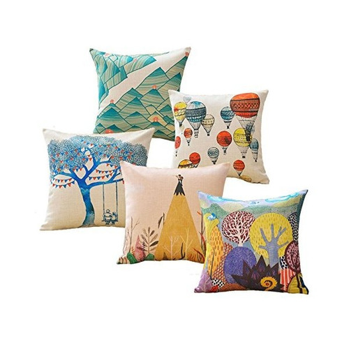 Sykting Throw Pillow Cubre 18 X 18 Fundas Escuadra De 5 Seri