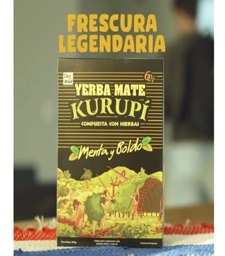 Yerba mate Kurupí paraguaya menta y boldo 500g