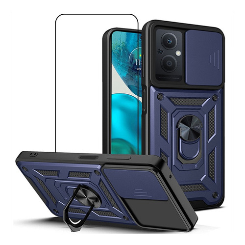 Funda Multifunción Para Oppo Reno 8z Con Película De Cristal