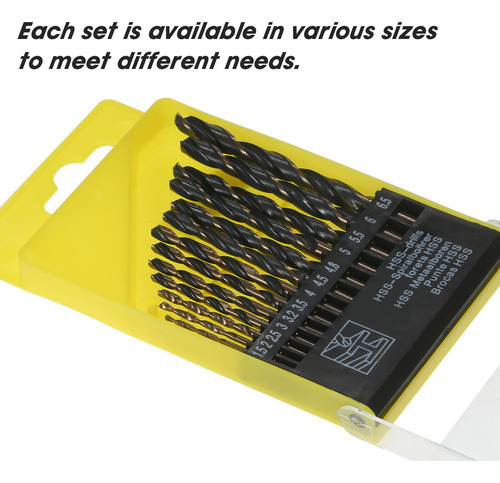 Juego De Brocas Hss Twist De 13 Piezas Con Estuche De Almace