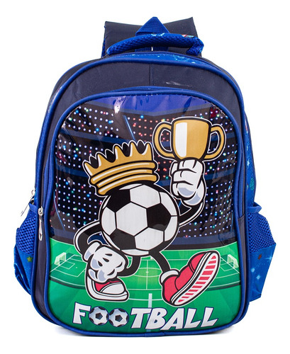 Mochila Infantil Futbol Jardin Pelota Niños Nene 14 