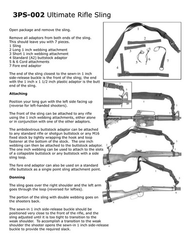 Imagen 4 de 5 de Eslinga Condor Porta Fusil De Tres 3 Point Sling