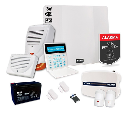 Kit Alarma Sensor Inalámbrico Sirena 3g Wifi Sms Internet