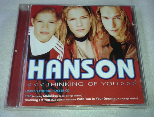 Hanson Thinking Of You Cd Single Ingles C/miniposter 4 Track