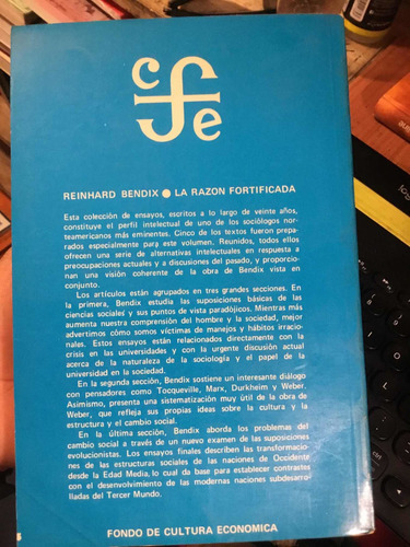La Razón Fortificada Reinhard Bendix (Usado)