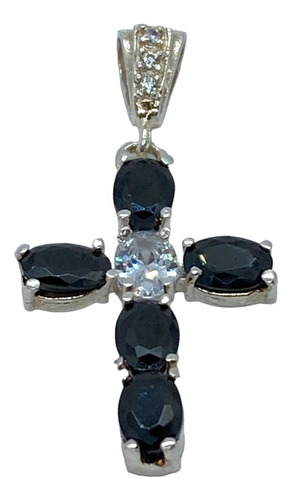 Cruz De Plata Con Zirconias