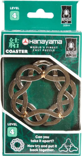 Rompecabezas De Metal Fundido Hanayama De Bepuzzled Coaster.