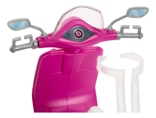 Barbie Muñeca Con Motoneta Y Casco