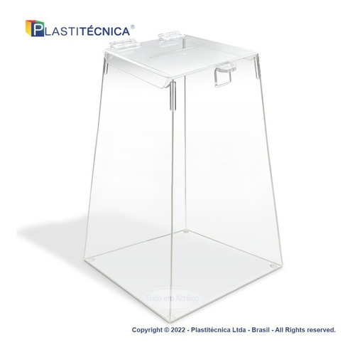 Kit 2 Urnas Pirâmide Em Acrílico Cristal De Verdade 30cm 2mm