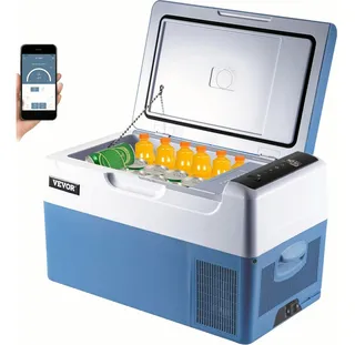 Vevor Refrigerador Portátil 22l Nevera Portátil Para Coche Color Azul