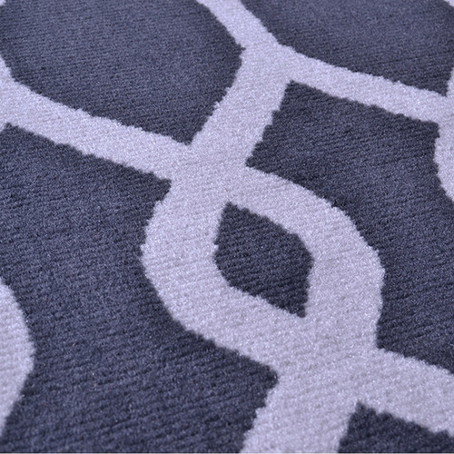 Alfombra geométrica Renaissance Dublin Supreme para sala de estar, diseño de tela de plomo