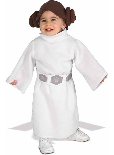 Disfraz Para Niña De Princesa Leia Star Wars Talla 3t-4t