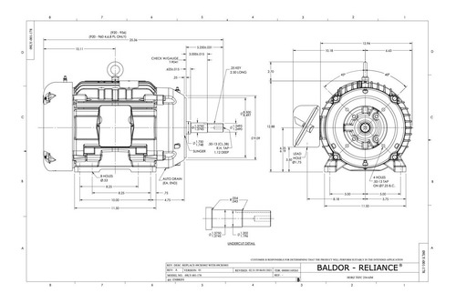 Motor Abb 15hp Trifasico 230/460v 3520rpm